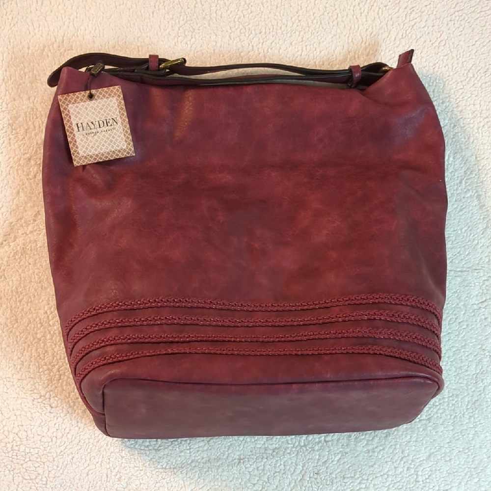 Hayden By Hayden Harnett Vegan Leather Kendall Hobo Shoulder Bag - Picture 4 of 9